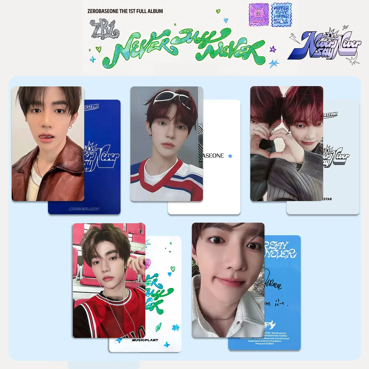 KPOP الكورية الجنوبية الصبي الفرقة ZB1 بطاقة صغيرة عادية لا تقل أبدًا تشانغ هاو المجموعة الشخصية ألبوم بطاقة إضافية الطرفية #2