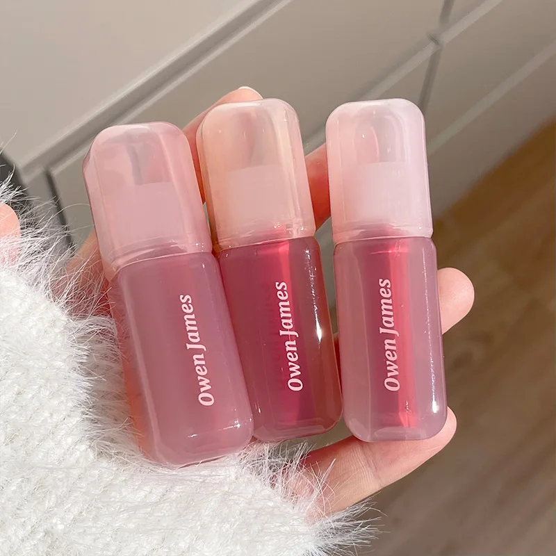 High Shine Glass Finish Lip Glaze,Lip Moisturizing Plumping Lip Gloss Water Mirror Liquid Lipstick,Long-lasting Natural