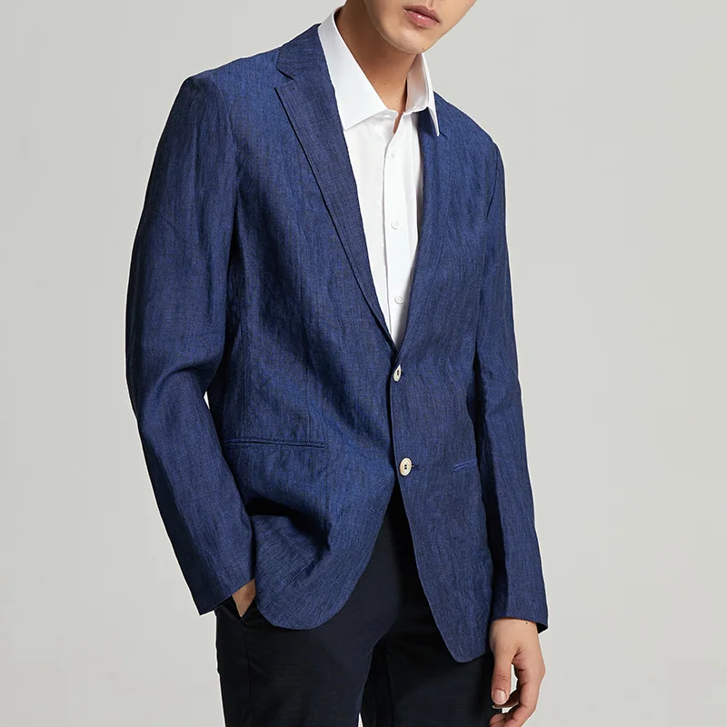 

Повседневный молодежный мужской однобортный свободный крой, весенне-осенний повседневный костюм Jaet, универсальный длинный све, базовый завод