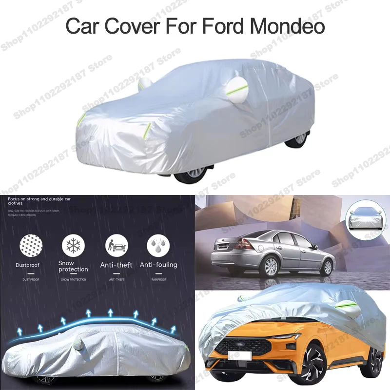 

All-Season Outdoor Protection Protection Full Car Covers For Ford Mondeo - Dustproof Snowproof Waterproof Sunshade Oxford Fabric