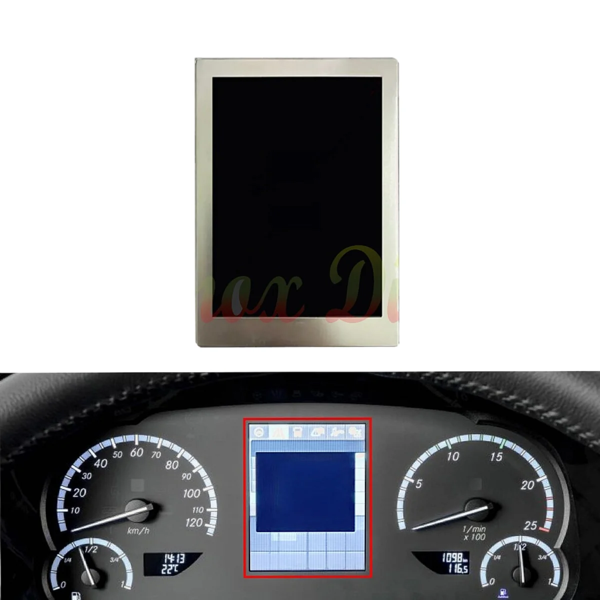 5 Inch LCD Display Screen For Mercedes Benz Actros MP4 Euro 6 A9614462021 A9614461621 A9614460621 Truck Dashboard Replacement