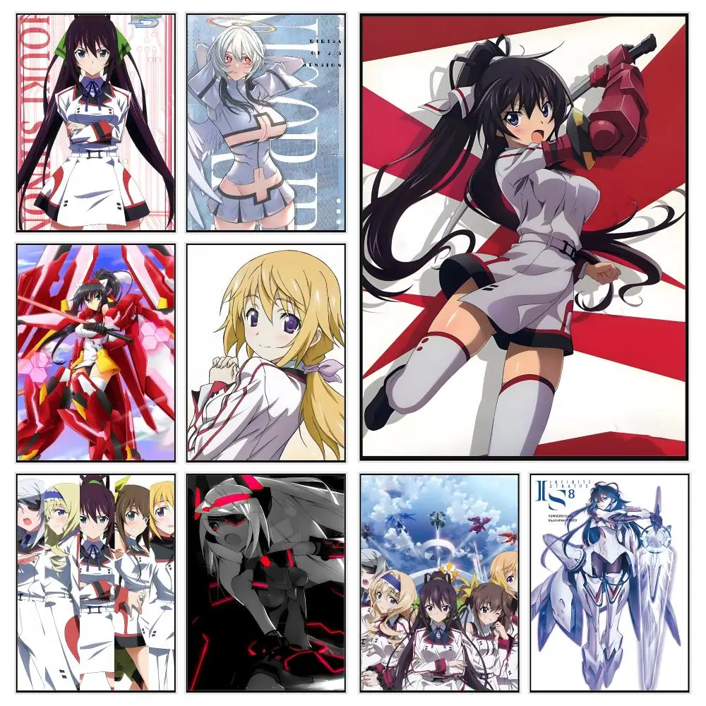 Sci-Fi Anime Infinite Stratos Poster Trendy Aesthetic Wall Decor for Dorm & Bedroom