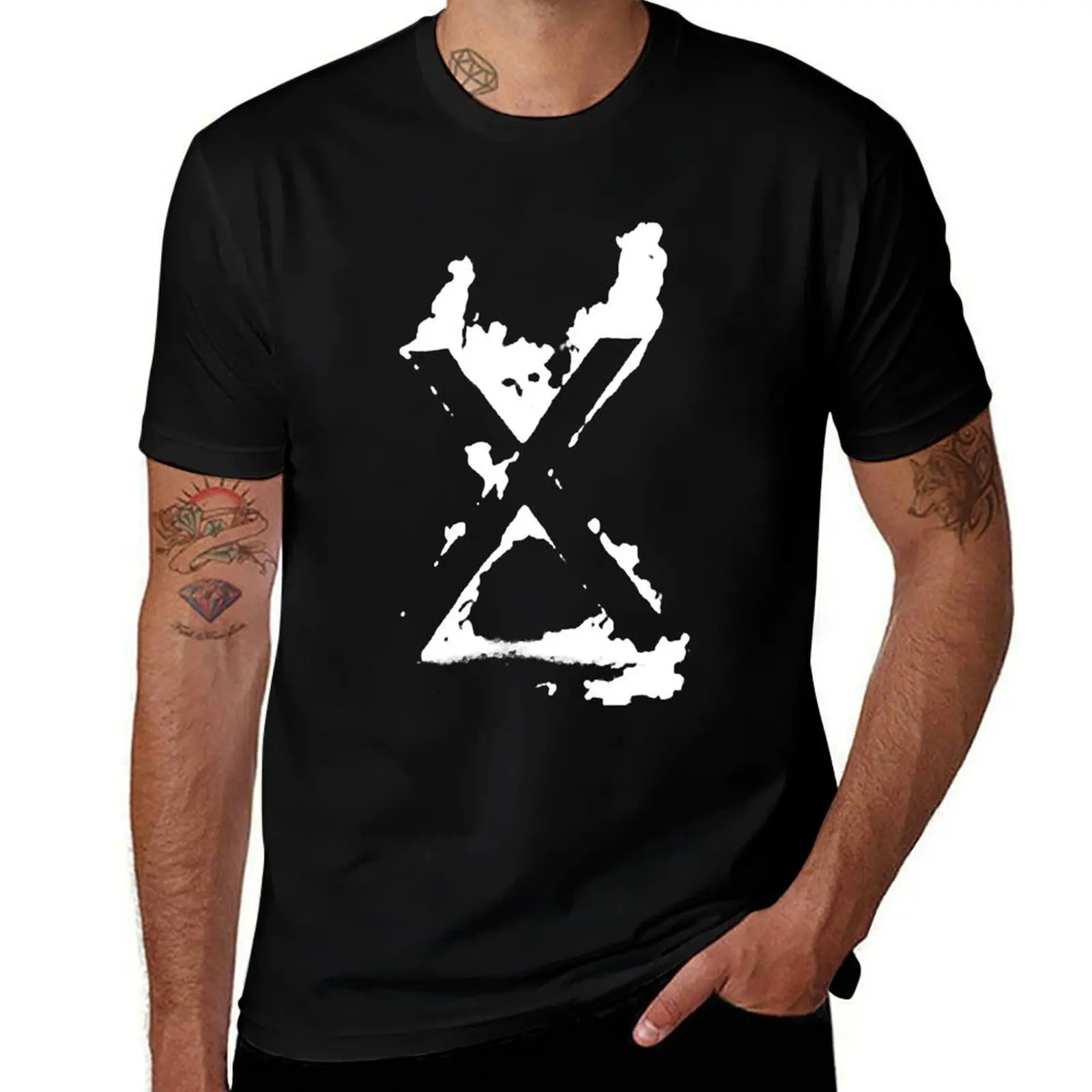 X band logo x band los angeles T-Shirt croswit shirt man plain compression shirt men