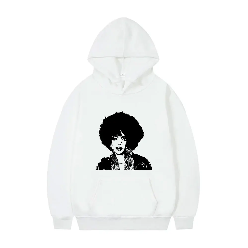 

Lauryn Hill Mugshot Graphic Hoodie The Fugees Pullover Men Women's Hip Hop Vintage Oversized Sweatshirt Male Pop Rock Hoodies