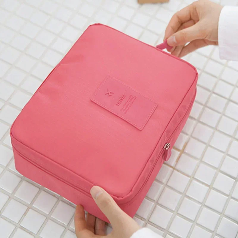 Men Women Bathroom Makeup Bag Cosmetic Case Travel Organizer Waterproof Women Large Beauty Make Up Bags Wash Storage Bags