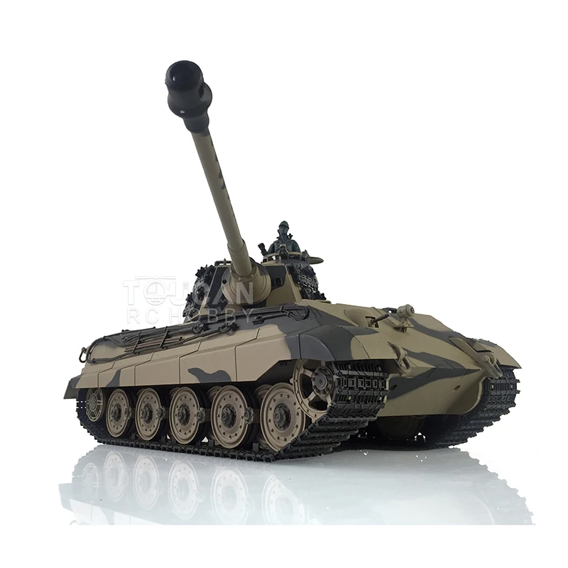 Henglong 1/16 7.0 King Tiger RTR RC Tank 3888A FPV 360 Turret Rotation Barrel Recoil Smoke Effect BBs Airsoft TH19738-SMT7