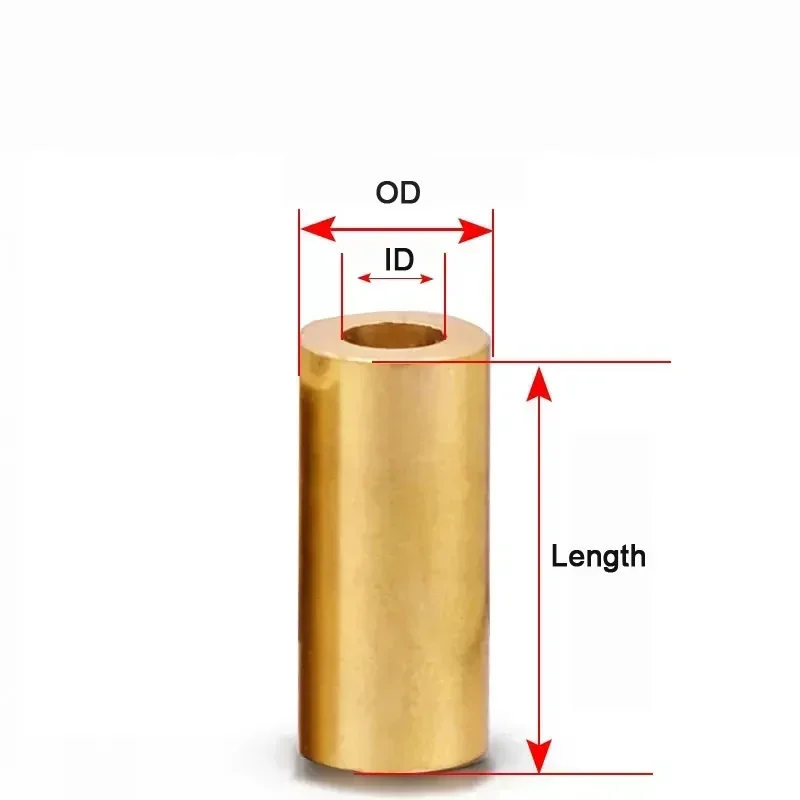 Brass Bushing Guide Sleeve Precision Copper Base Bearing For Slide Block 3D Printer Accessories Inner Diameter 3/4/5mm