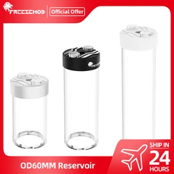 FREEZEMOD 60mm Water Tank Metal Acrylic Reservoir 66mm-316mm Integrat Pump Built-in Defoamer Liquid Cooling MOD PJ-D5SXC