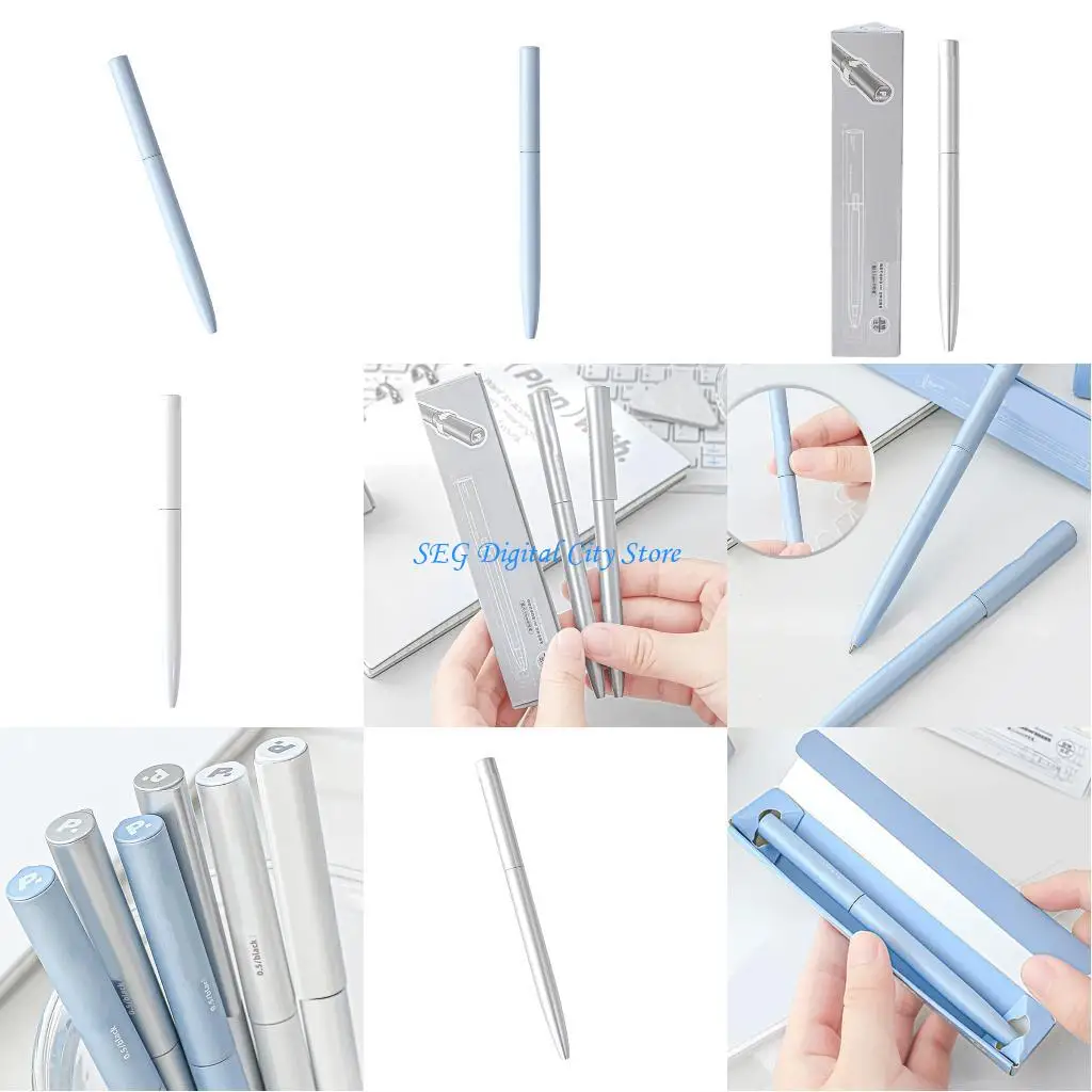 

U75B Metal Twist Action Gel Pen 0.5mm Tip Comfort Grips Night Shifts Essential