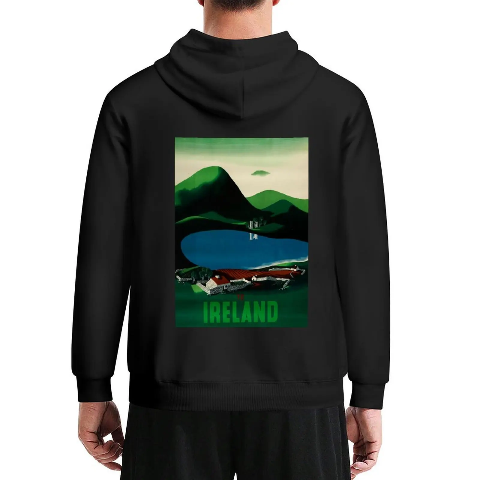 

retro classic Ireland poster Hoodie men clothes men clothing men wear men's clothing hoodie