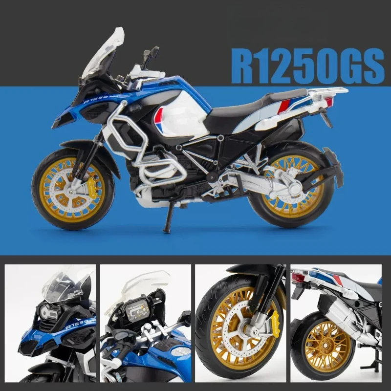 

1:12 R1250GS Motorcycles Simulation Alloy Motorcycle Toy Model Shock Absorbers Collection Toy Car Kid Gift