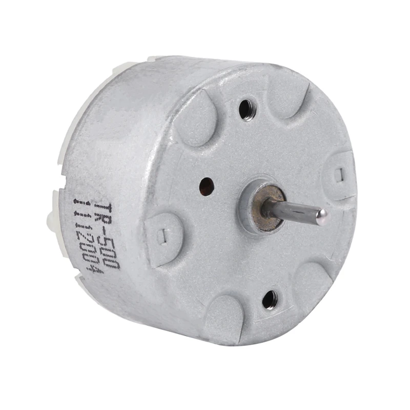 4X RF-500 TB-12560 DC 1.5 - 12 V 2700 U / MIN سرعة الخمول 32 مم قطر محرك DC فضي