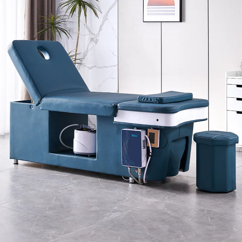 

2025 new head treatment bed free of up and down water massage head treatment beauty integrated multi-functional water storage