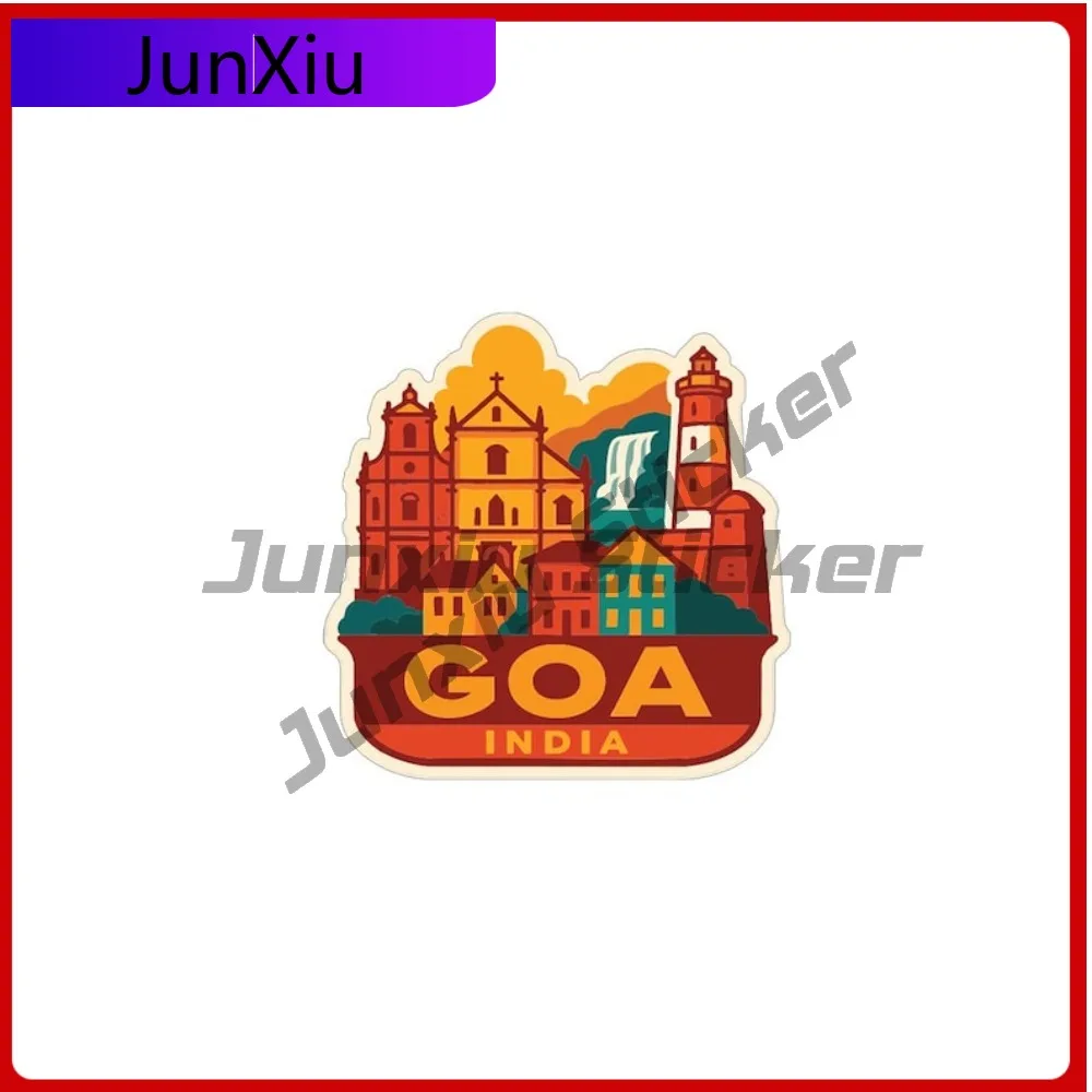 

Goa India City Sticker Vinyl Decal Waterproof Scratch-Proof Exterior SUV Camper windshield Bumper Truck Custom Sticker Pour Camp