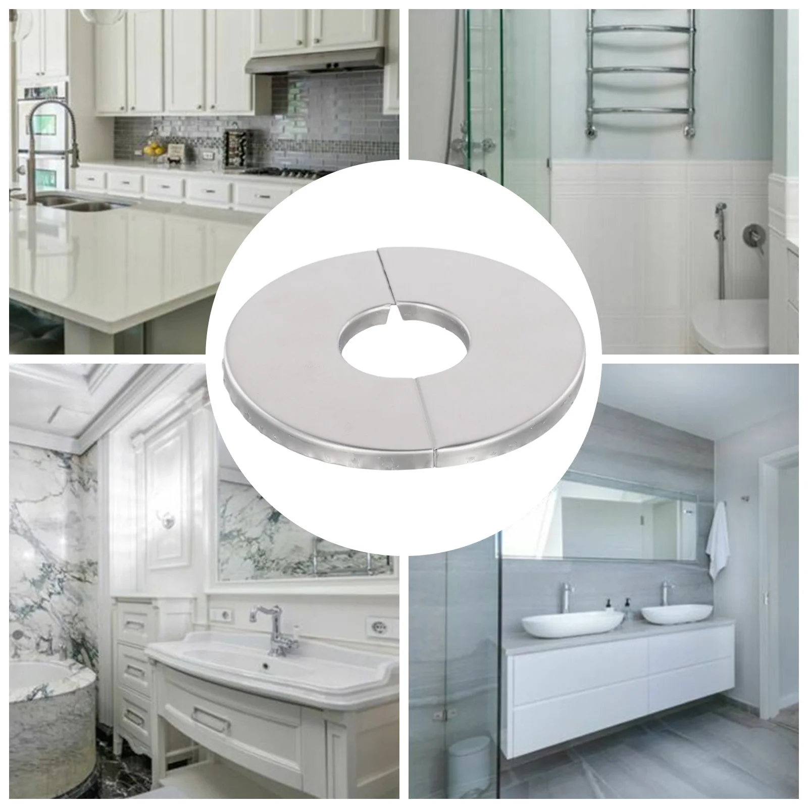 New Faucet Water Pipe Decorative Cover Home Improvement Supplies Accessories Brand New Parts Replacement Round Shape