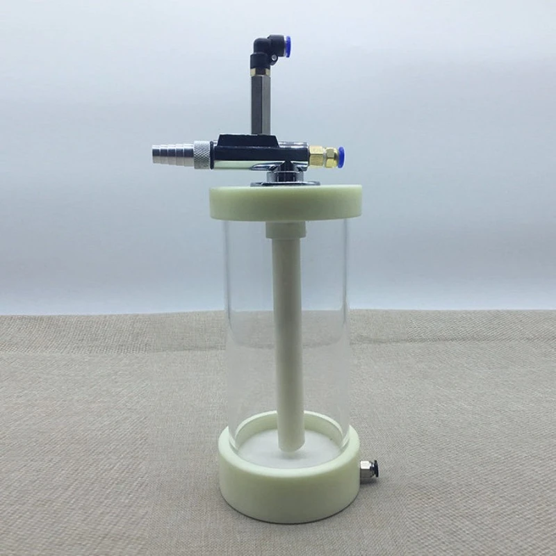 Experimental Acrylic Fluidizing Powder Hopper with Fluidized Plate & Powder Pump, Free Powder Tube & Air Pipe