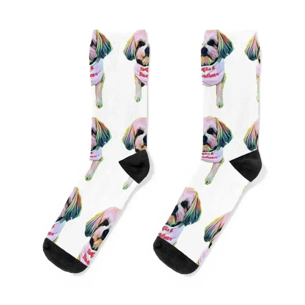 

Natasha Lyonne’s Dog Rootbeer Digital Painting Socks Non-slip cute short soccer anti-slip Man Socks Women's