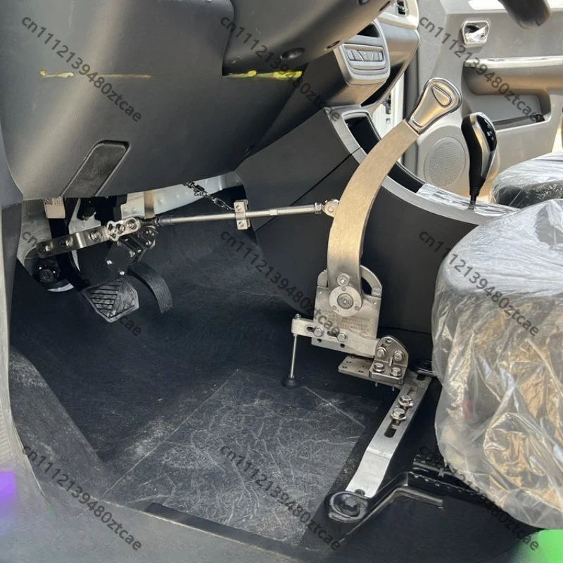 Low Speed Electric Four Wheeler Brake Lock Assist Device Single Hand Control Throttle Brake System for Disabled Users