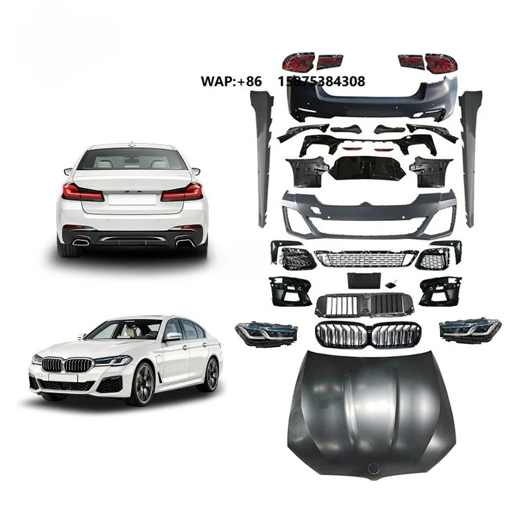 

2016-2021 5 Series G30 Pre Upgrade MT G30LCI M Sport Full Set Body Kit with Polished Finish Plastic ABS Material