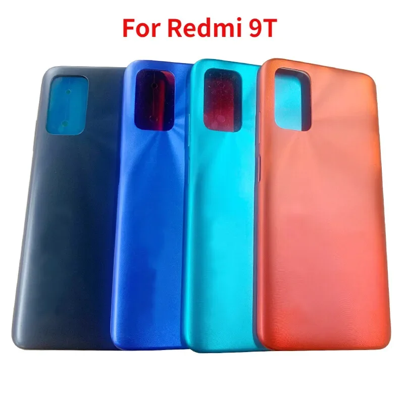 Back Cover For Xiaomi Redmi 9T Rear Door Housing Battery Cover with Camera Frame Replacement Parts