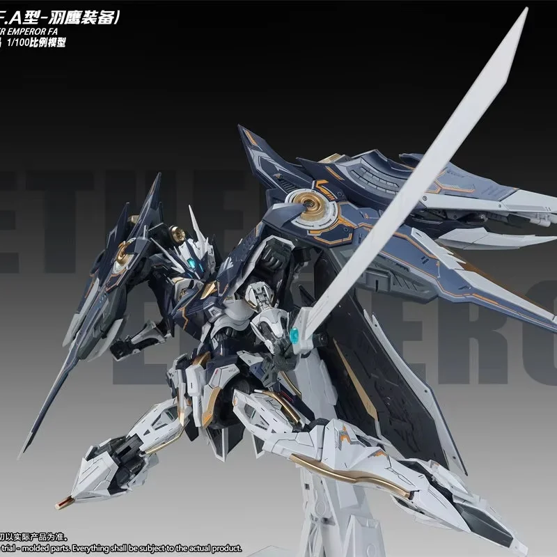 Snaa Emperor Fa 1/100 Full‑Equipment Assembly Mecha Model, Movable Action Figure, Desktop Collectible Ornament Hobby Gifts