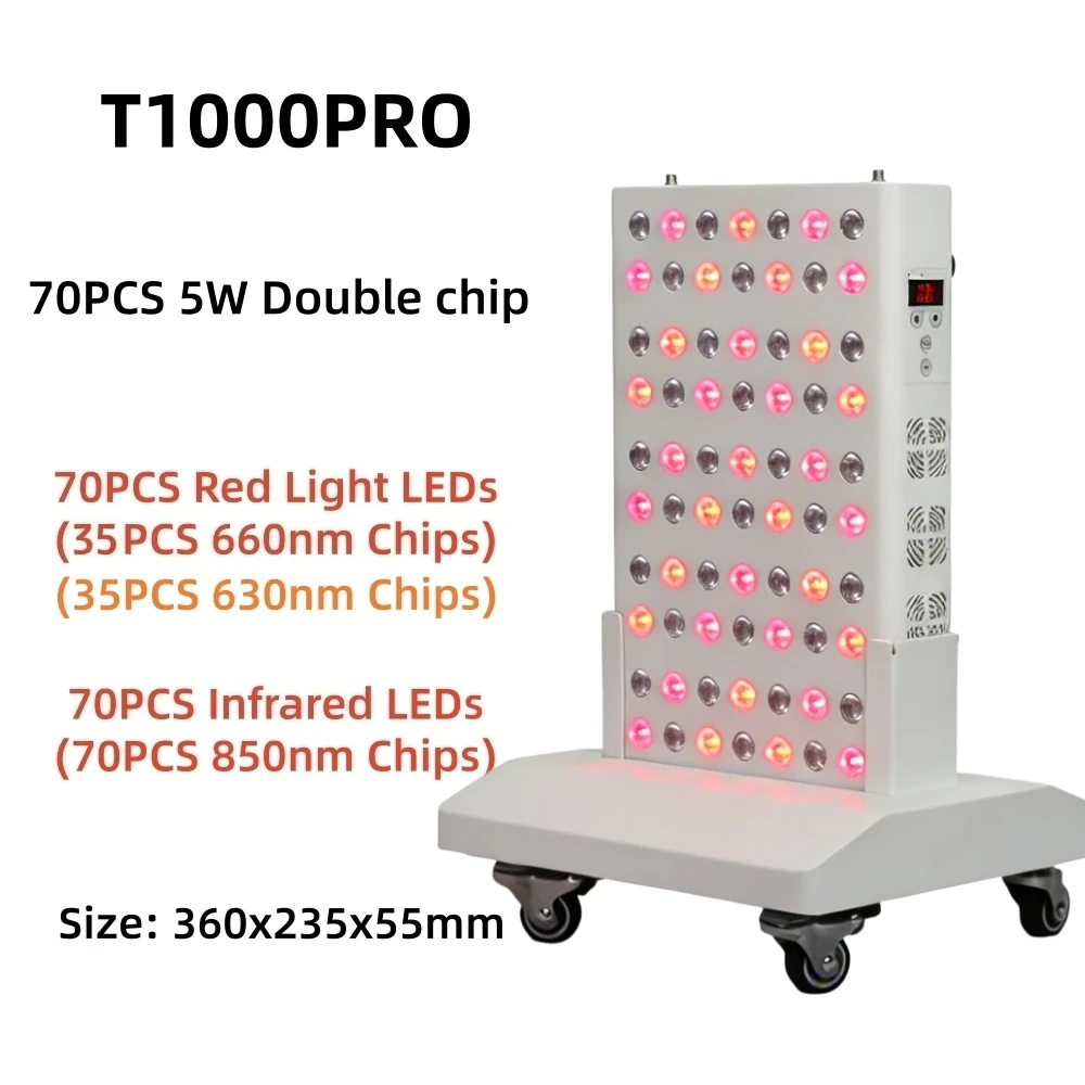 EU Stekker LED Rood Lichttherapie Paneel Lamp 660nm 850nm Infrarood LED Beauty Apparaat voor Gezicht en Lichaam Anti-veroudering Pijnbestrijding