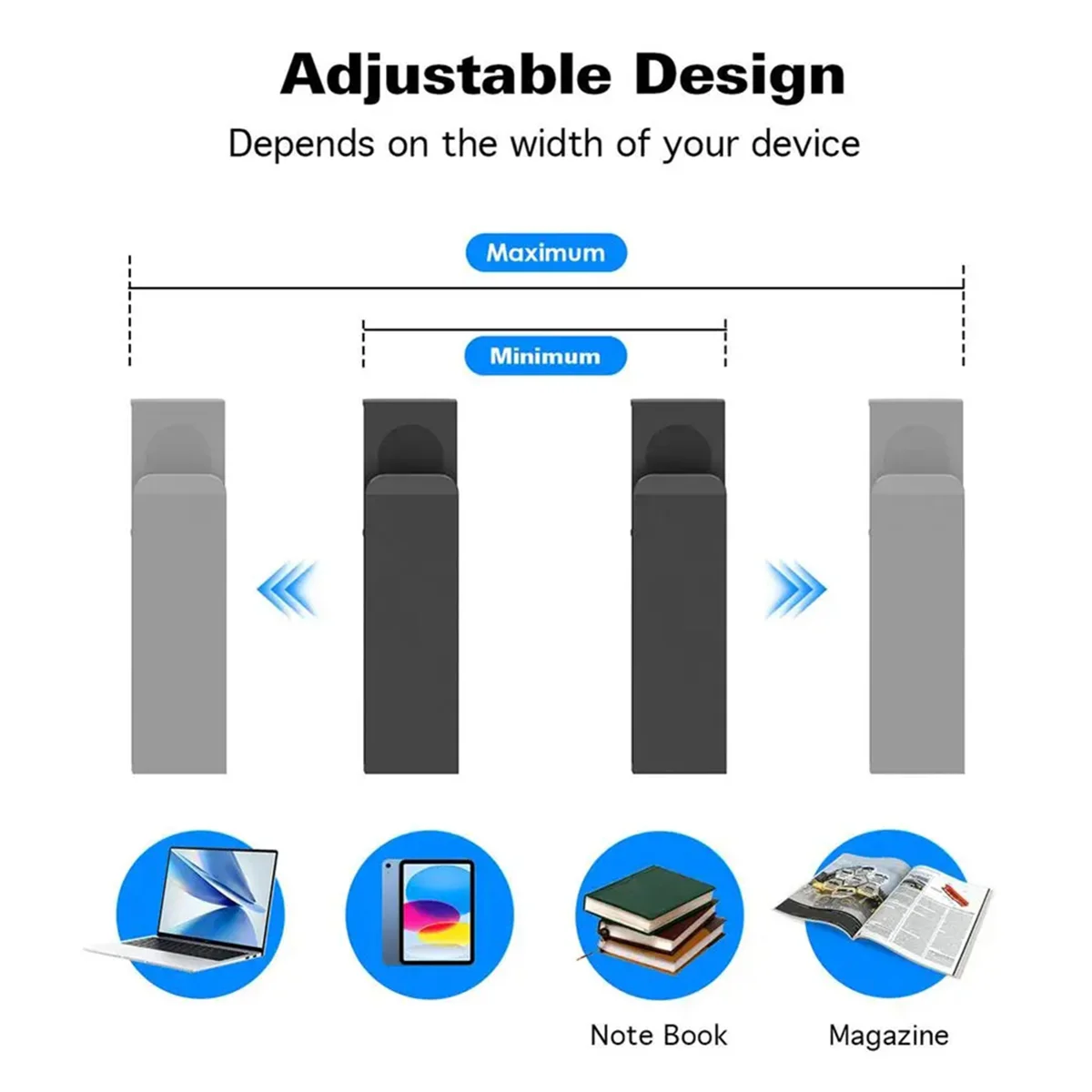 F-3C Table Sides Laptop Rack Charging Cooling Stand Tray Desk Organizer Storage Holder for Pad Under Desk Management Tray
