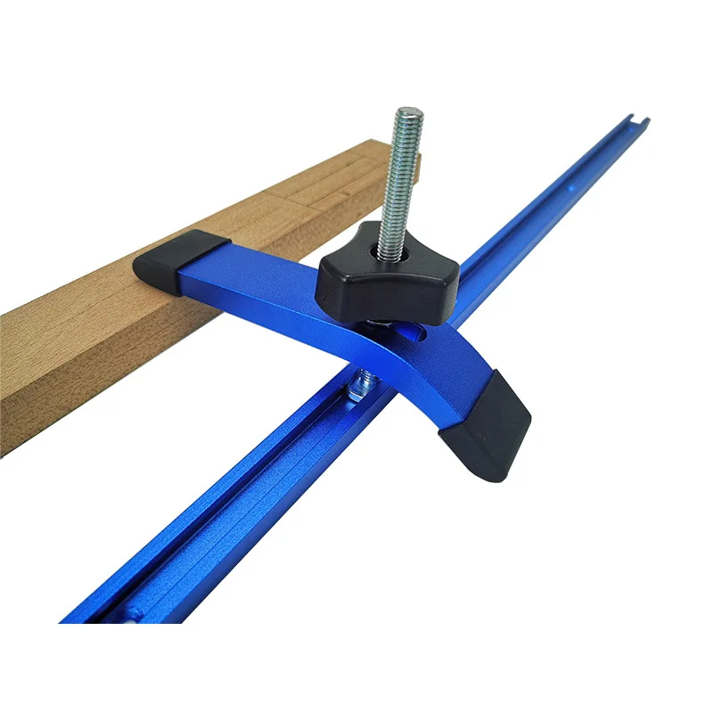 Imagem -02 - T-track Hold Down Clamp Carpintaria Chute Rail Table Saw Clamps Liga de Alumínio de Alta Resistência t Track Cnc Router Clamp