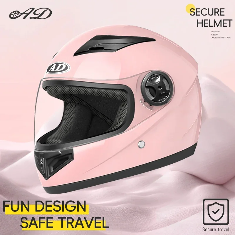 

AD motorcycle helmets are safe for both men and women to wear all season universal full helmets