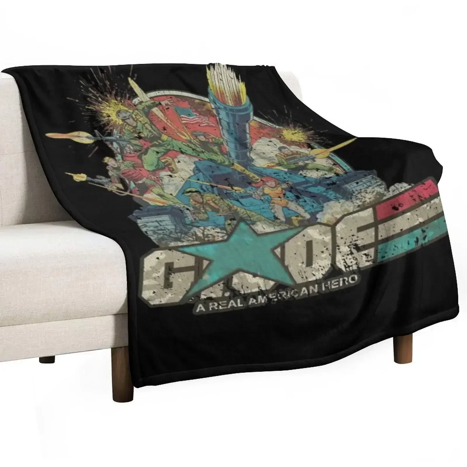 

Real American Heroes Throw Blanket Quilt Heavy Blankets