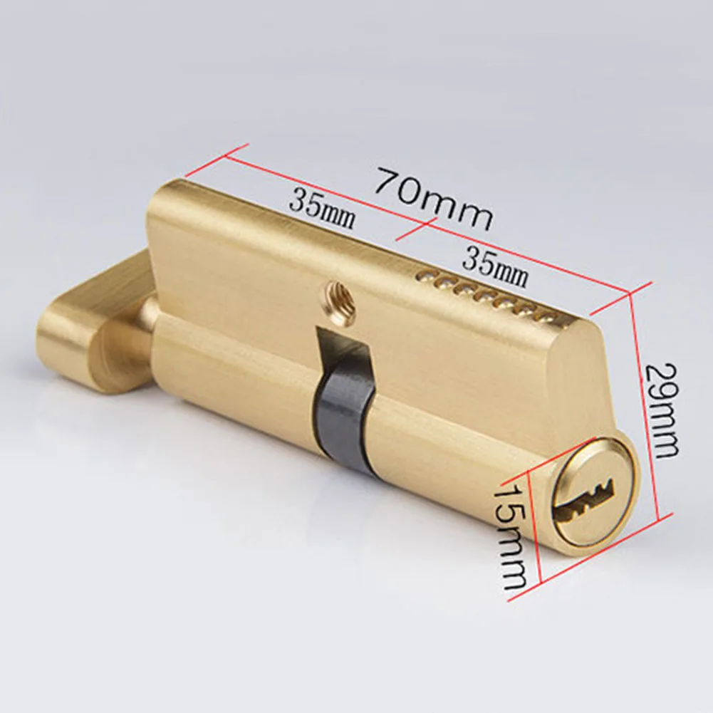 Cylinder Hardware Door Skew Lock Interior Door Lock Wooden Door Handle Universal  Anti-theft Door Lock Cylinder With 3 Keys