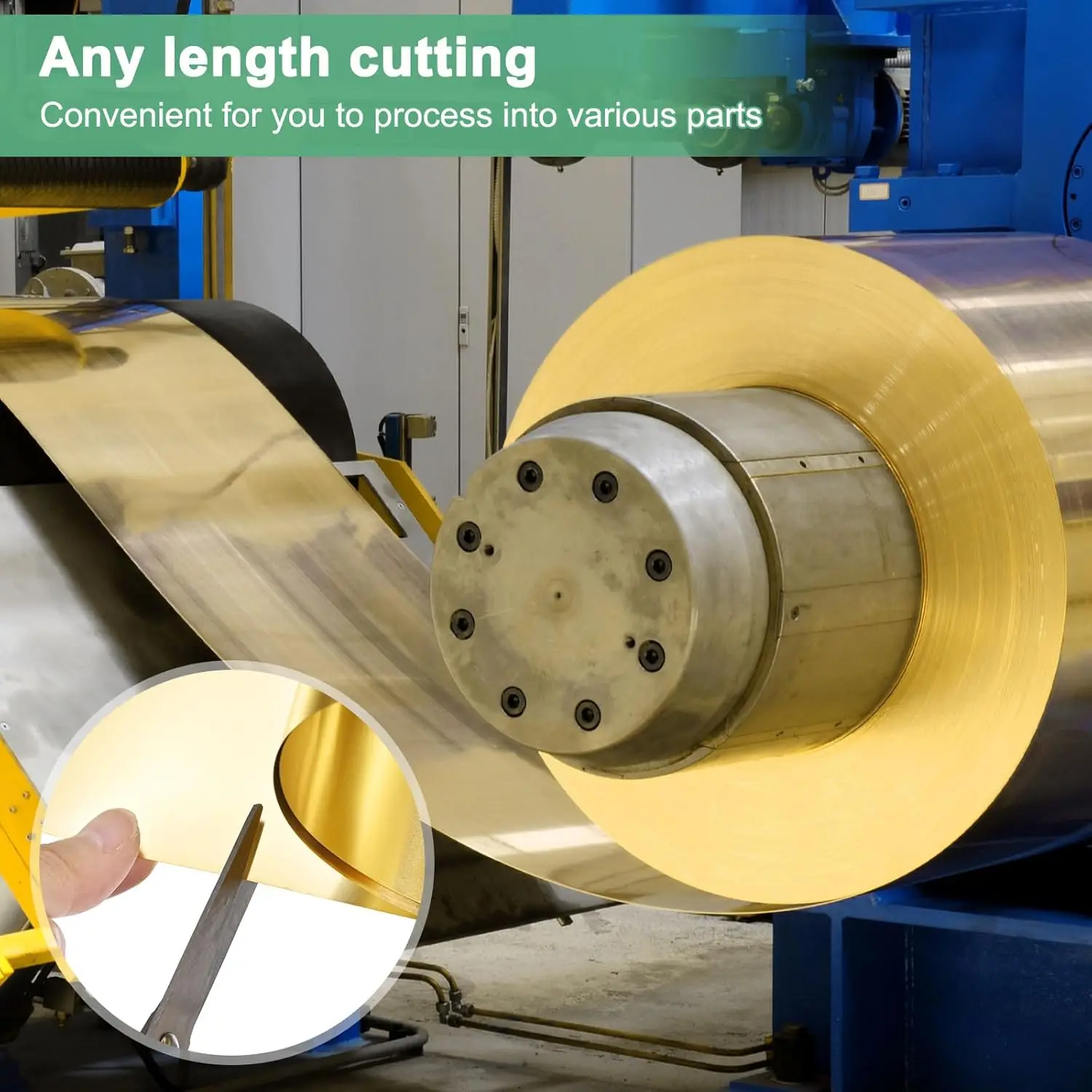 Brass Metal Thin Sheet Foil Plate Flash 0.1mm 0.2mm 0.3mm 0.5mm Thickness 10mm to 50mm Brass Strip 1 Meter