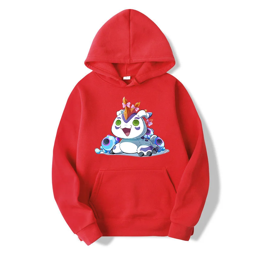 Anime Digimon Hoodies Gomamon casual men's and women's pullover role-playing clothing autumn and winter street clothing