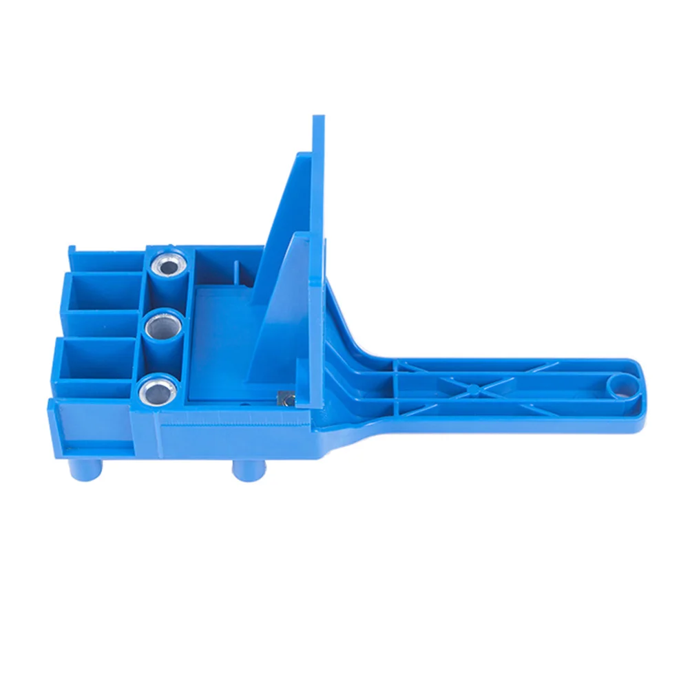

Carpenter Straight Hole Positioner ABS Plastic Drill Tool Handheld Woodworking Hole Positioner (Blue)