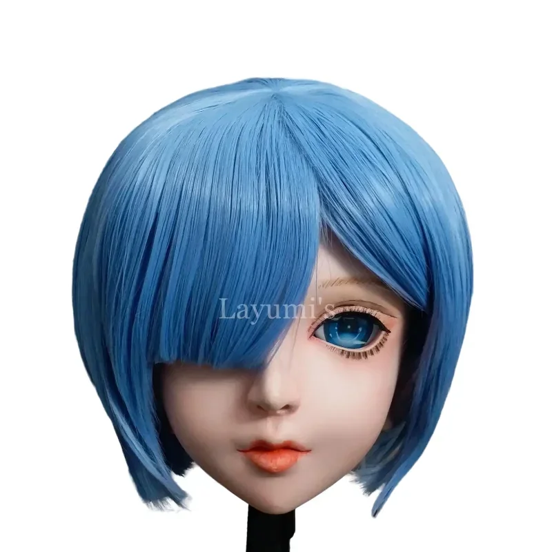 Máscara de Silicone Cabeça Cheia Artesanal, Máscara, Boneca Crossdresser, Desenhos Animados do Japão, Máscaras Cosplay Kigurumi, Anime Girl, Novo-29