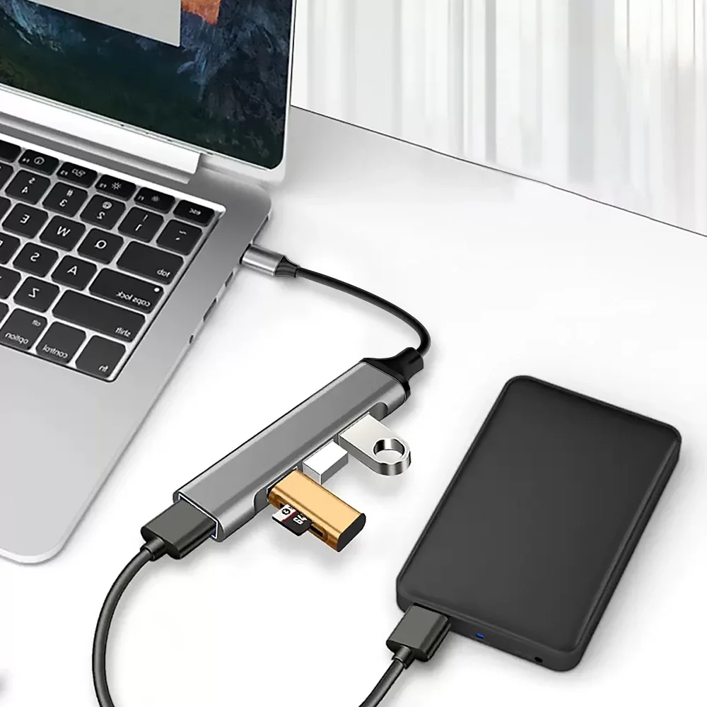 USB 3.0 Hub, Hoveyo 4-Port USB Hub USB Splitter USB Expander for Laptop, Xbox, Flash Drive, HDD, Console, Keyboard, Mouse