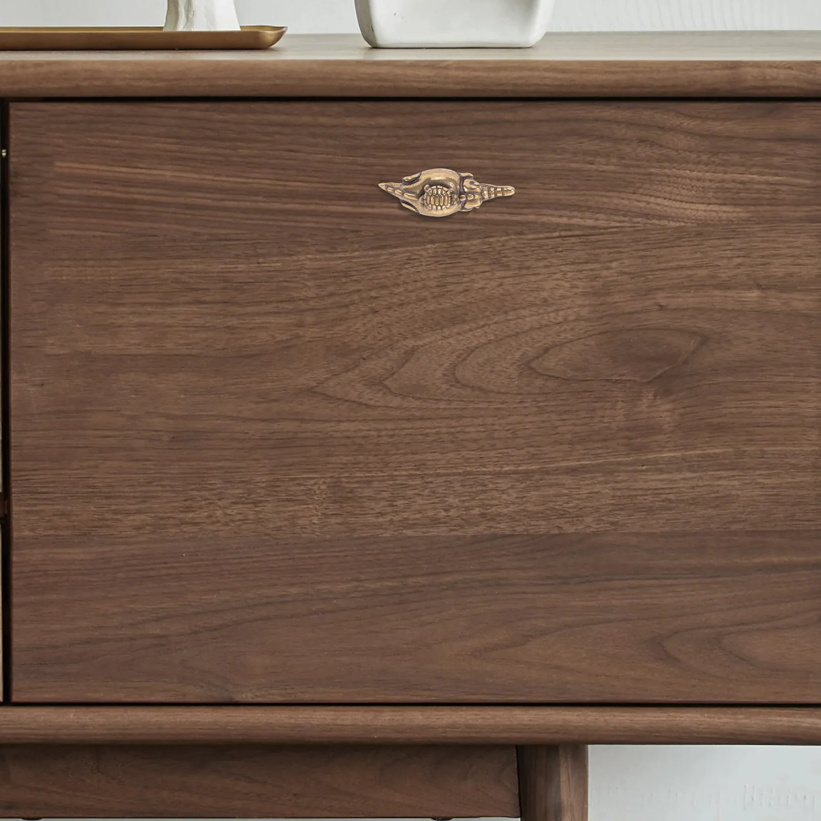 

Brass Turtle on Alligator Cabinet Handle Vintage Decorative Knob Retro Kitchen Drawer Pulls Beach Theme Hardware