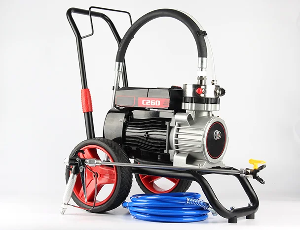 5500 واط 45L ارتفاع ضغط 3000psi البخاخ الرش اللاتكس الطلاء ، آلة طلاء الرش مضخة الفولاذ المقاوم للصدأ 10 متر خرطوم بندقية رذاذ #3