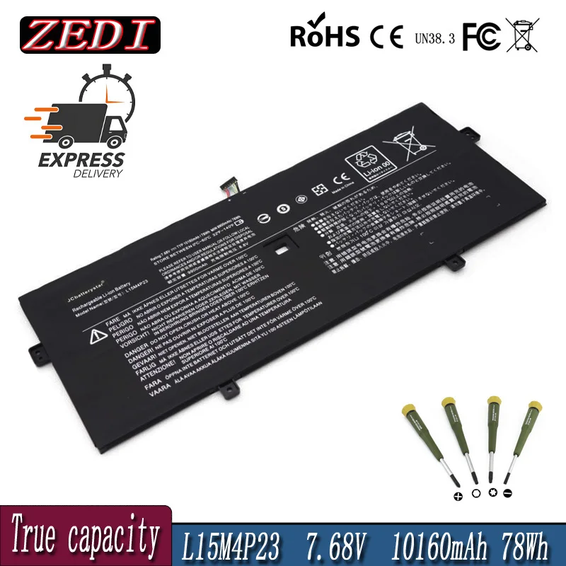 

ZD New L15M4P23 7.68V 78WH Laptop Battery For Lenovo Yoga 910-13IKB Yoga 910 13 80VF Yoga 5 Pro(512G) L15M4P21 L15C4P22 L15C4P21