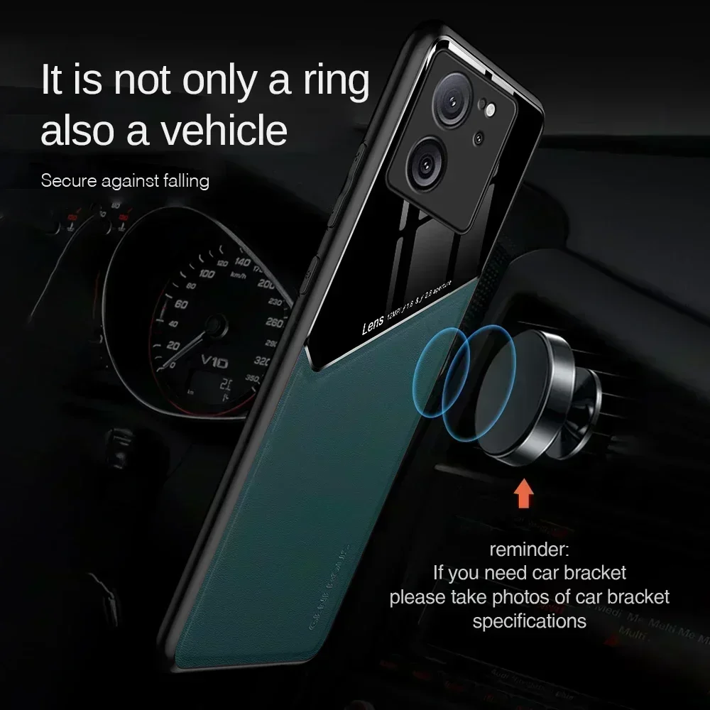 Кожаный чехол Mi13TPro для Xiaomi Mi 13T Pro 6,67 дюйма, автомобильный магнитный чехол Xiaomi13T Mi13T 13 T 13TPro 5G, противоударный чехол для камеры