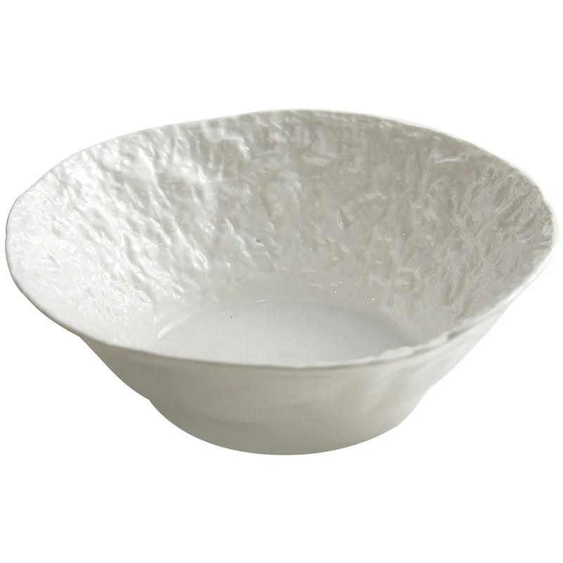

Rock pattern soup bowl irregular ceramic noodle bowl high-end restaurant tableware