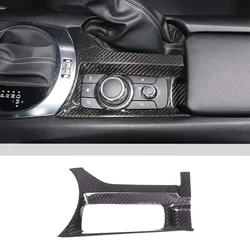 For Mazda MX-5 ND 2016-2023 Real Carbon Fiber Car Multimedia Button Handbrake Panel Frame Cover Trim Sticker Car Accessories