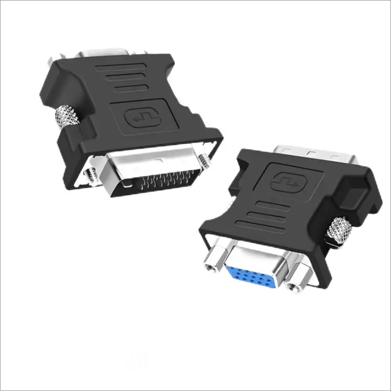 

Iron Screw Dvi Adapter Dvi24+5 Male To Vga Female Head Hd Connect The Vga Computer Cable To Dvi Interface Equipment