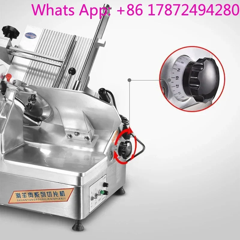 Automatic Frozen Meat Cutting Device, 13 Inch Industrial Aluminum Alloy Bacon Slicer