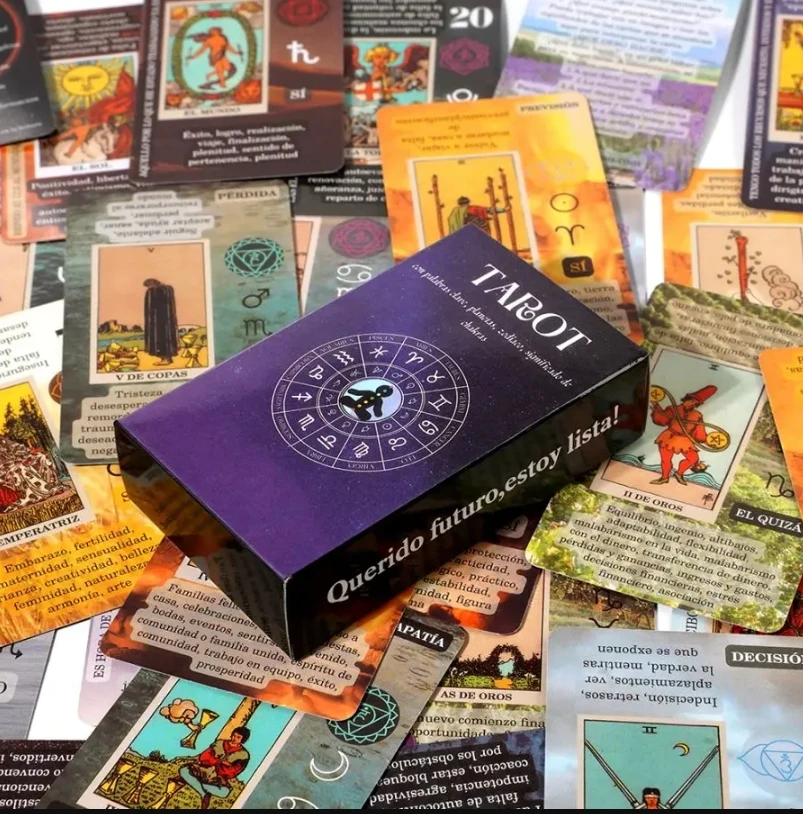 New Tarot Card English Board Game Card Tarot Cards Card Spanish Learning Tarot