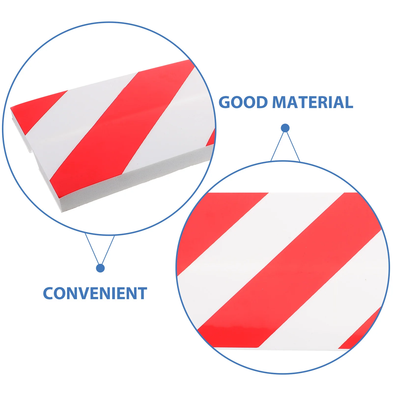 

4Pcs Foam Garage Wall Corner Guards Protective Padding Reflective Safety Strips Car Door Bumper Protector Scratch Damage