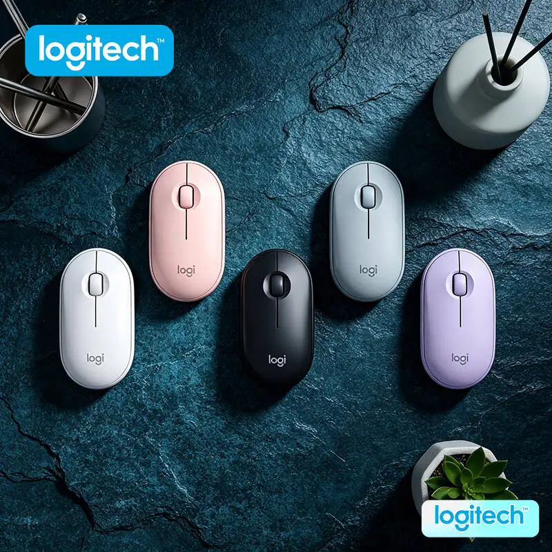 

Logitech M350 Travel Optical Mouse - Slim Body, Silent Operation, 77g Light, Recycled Plastic, Laptop Bag Companion