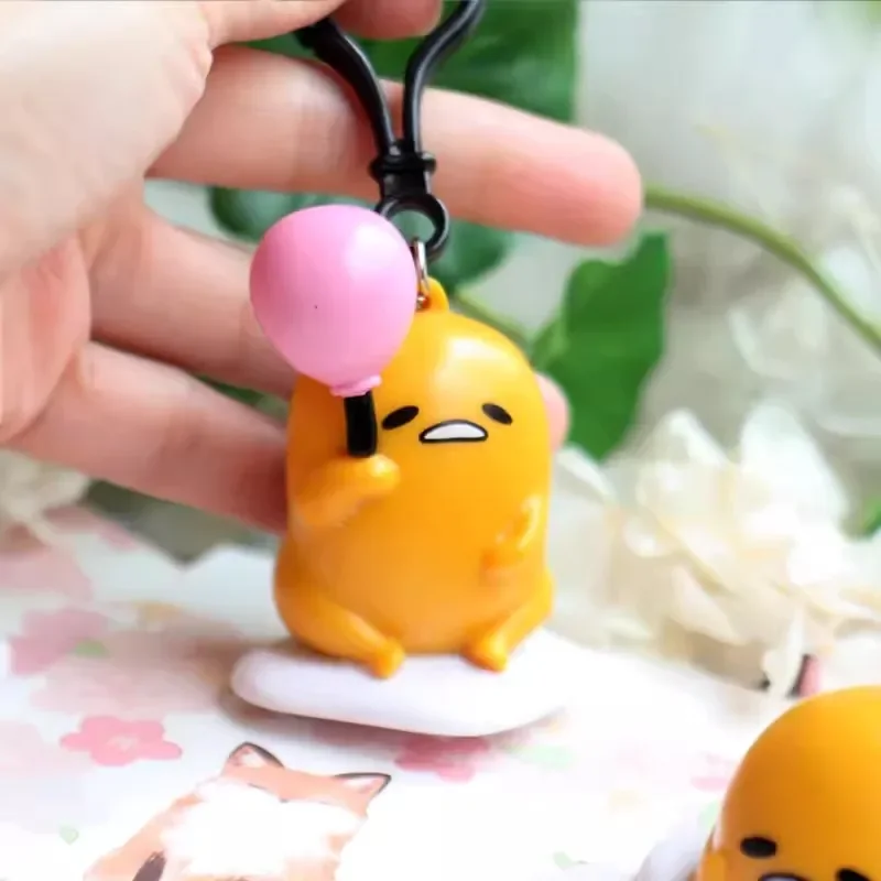 BANDAI Gashapon Gudetama Keychain Figurine Anime Cute Action Figure Kawaii Capsule Toys Boys Girls Gift