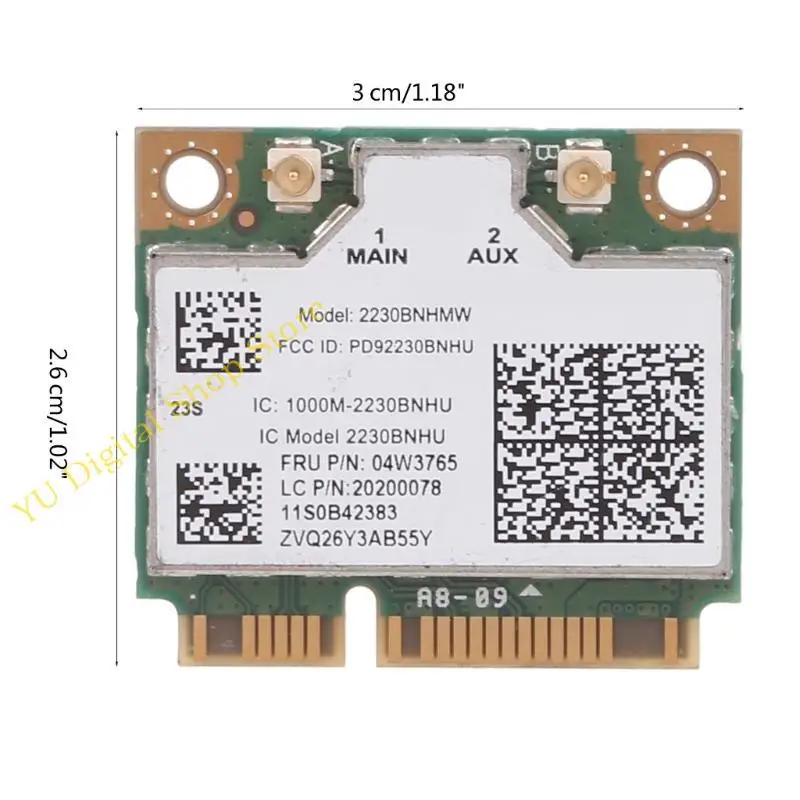 96BA Wireless-N 2230 Wireless + BT4.0 WiFi karta 2230BNHMW, 04W3765 Wireless WIFI Card
