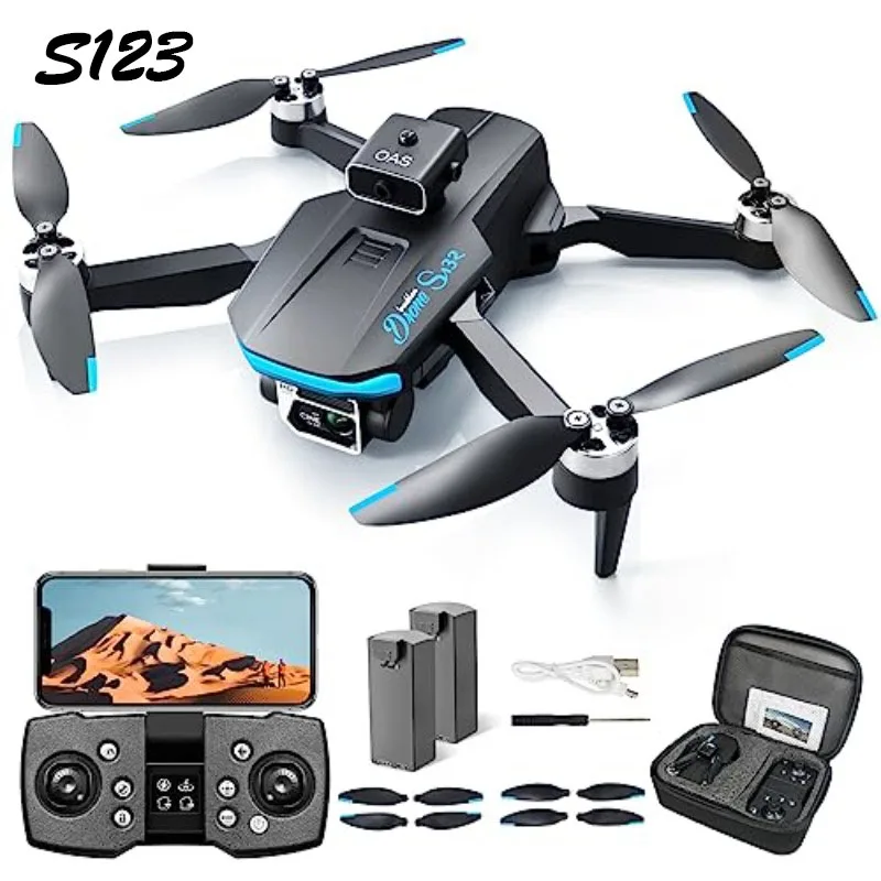 S123 Brushless GPS Remote Control Drone Optical Flow Positioning and Obstacle Avoidance HD Ultra Long Range Toy Aircraft